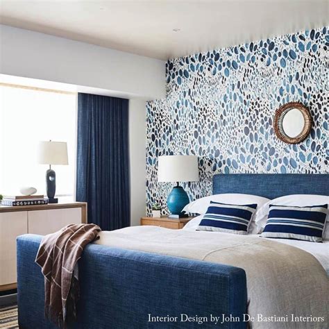 navy blue wallpaper for bedroom.